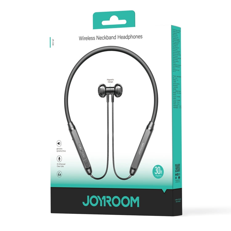 JOYROOM JR-D8 Neckband Wireless Bluetooth Sports Outdoor Earphone(Black)