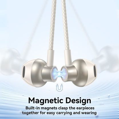 JOYROOM JR-D8 Neckband Wireless Bluetooth Sports Outdoor Earphone(Creamy White)