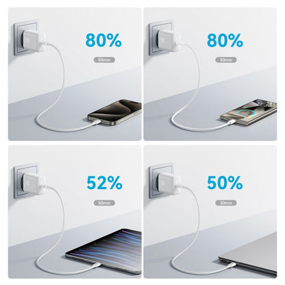 JOYROOM JR-TCF24 30W USB-C / Type-C Fast Charger with Cable Set, Specification:EU Plug(White)