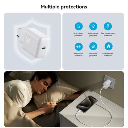 JOYROOM JR-TCF24 30W USB-C / Type-C Fast Charger with Cable Set, Specification:EU Plug(White)