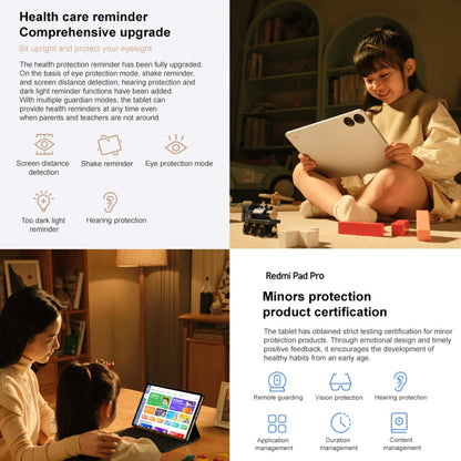 [HK Warehouse] Xiaomi Redmi Pad Pro 12.1 inch Tablet PC Global, 8GB+128GB, HyperOS Qualcomm Snapdragon 7s Gen2 Octa Core, 10000mAh Battery(Green)