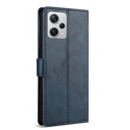 Pour Redmi Note 12 5G Global N.BEKUS CSJ-P1 Étui de téléphone en cuir de couleur unie (bleu)