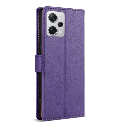 For Redmi Note 12 5G Global N.BEKUS CSJ-P1 Solid Color Leather Phone Case(Purple)