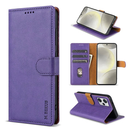 For Redmi Note 12 Pro+ 5G Global N.BEKUS CSJ-P1 Solid Color Leather Phone Case(Purple)