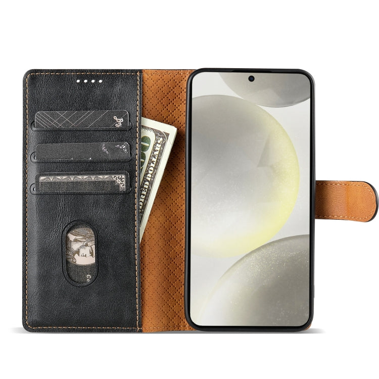 Pour Redmi Note 13 5G Global N.BEKUS CSJ-P1 Coque de téléphone en cuir de couleur unie (noir)