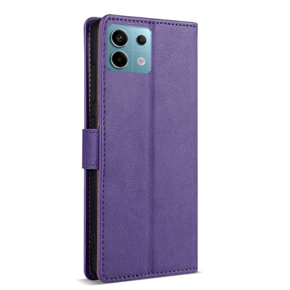 For Redmi Note 13 4G N.BEKUS CSJ-P1 Solid Color Leather Phone Case(Purple)