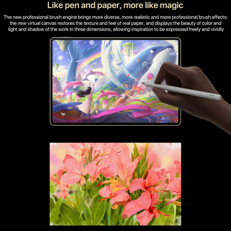 HUAWEI MatePad Pro 12.2 inch Soft Light Screen WiFi, 16GB+1TB, HarmonyOS 4.2 Hisilicon Kirin 9010W, Not Support Google Play(Black)