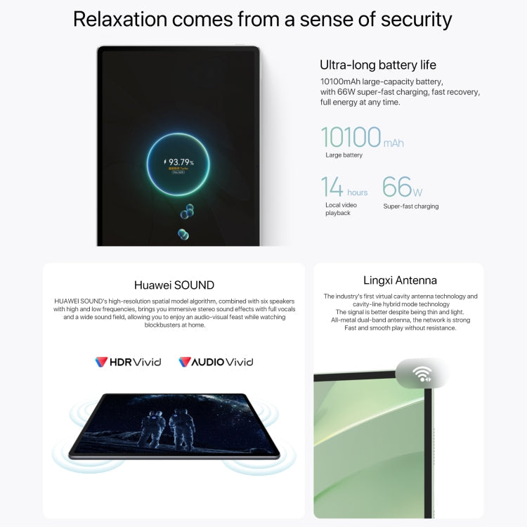 HUAWEI MatePad Air 12 inch WiFi Tablet PC, 12GB+256GB, HarmonyOS 4.2 Hisilicon Kirin 9000W, Not Support Google Play(Grey)