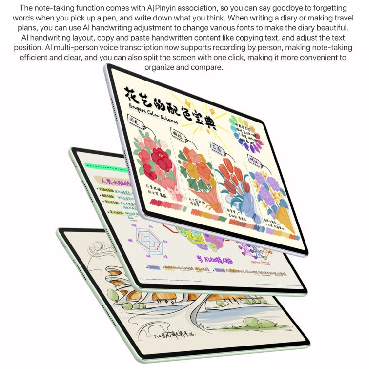 HUAWEI MatePad Air 12 inch WiFi Tablet PC, 12GB+256GB, HarmonyOS 4.2 Hisilicon Kirin 9000W, Not Support Google Play(White)