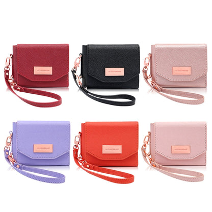 For Samsung Galaxy Z Flip5 VIETAO Portable Wallet Foldable PU Phone Case(Black)