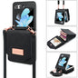 For Samsung Galaxy Z Flip6 / Flip7 FE VIETAO Portable Organ Style Wallet PU Phone Case(Black)