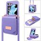 Pour Samsung Galaxy Z Flip5 VIETAO Étui portefeuille portable en PU de style orgue (violet)