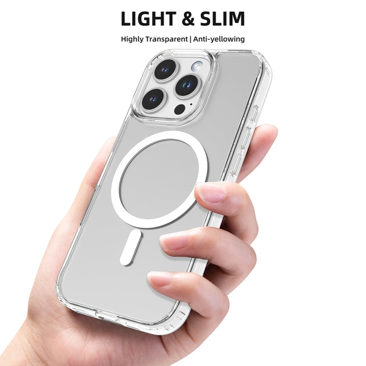 For iPhone 16 Pro Max Mutural Ice Series MagSafe Magnetic TPU Phone Case(Transparent)