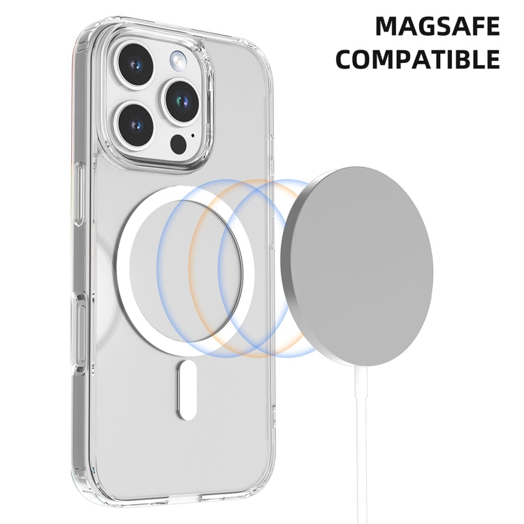 For iPhone 16 Pro Max Mutural Ice Series MagSafe Magnetic TPU Phone Case(Transparent)