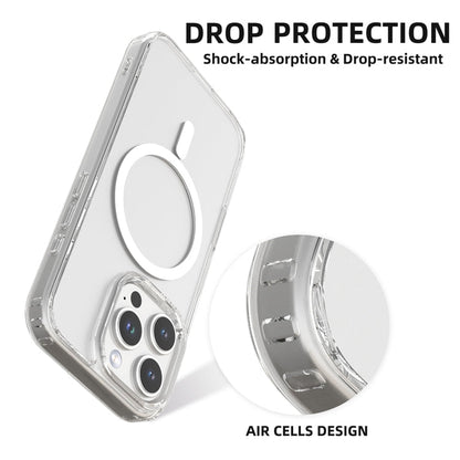 For iPhone 16 Pro Max Mutural Ice Series MagSafe Magnetic TPU Phone Case(Transparent)