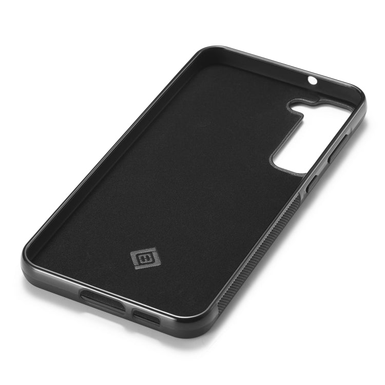 For Samsung Galaxy S25+ 5G LC.IMEEKE 3 in 1 Carbon Fiber Texture Shockproof Phone Case(Black)
