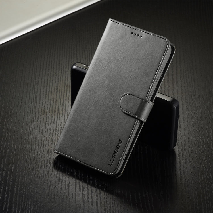 For Samsung Galaxy S25 5G LC.IMEEKE Calf Texture Leather Phone Case(Grey)