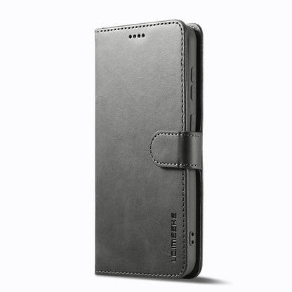 For Samsung Galaxy S25+ 5G LC.IMEEKE Calf Texture Leather Phone Case(Grey)