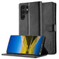 For Samsung Galaxy S25 Ultra 5G LC.IMEEKE Calf Texture Leather Phone Case(Black)