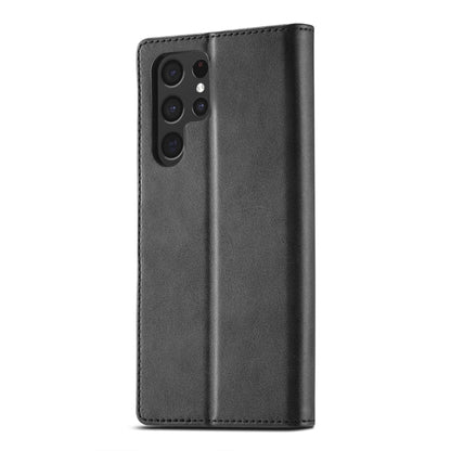 For Samsung Galaxy S25 Ultra 5G LC.IMEEKE Calf Texture Leather Phone Case(Black)