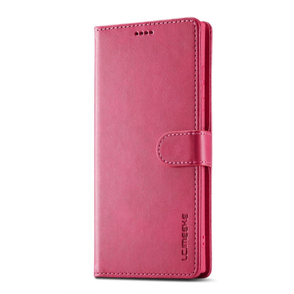 For Samsung Galaxy S25 Ultra 5G LC.IMEEKE Calf Texture Leather Phone Case(Red)