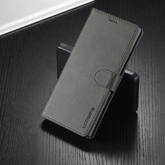 For Samsung Galaxy S25 Ultra 5G LC.IMEEKE Calf Texture Leather Phone Case(Grey)