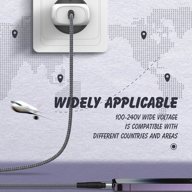 LDNIO A1206C PD27W USB-C / Type-C Fast Charger with 1m 8 Pin Cable, Plug Type:EU Plug(White)