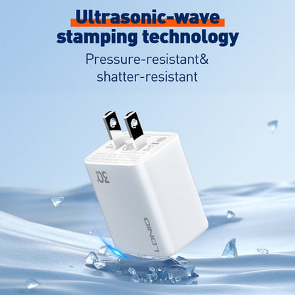 LDNIO A1508C PD30W USB-C / Type-C Fast Charger with 1m Type-C Cable(White)