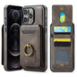For iPhone 12 Pro MAGKING K1 MagSafe Detachable Wallet RFID Back Cover Phone Case(Coffee)