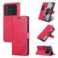 Pour Redmi K70 Ultra AZNS Étui de téléphone en cuir à rabat texturé en peau de mouton (rouge)