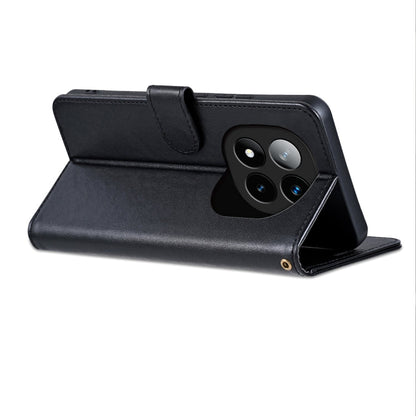 For Redmi Note 14 Pro 5G AZNS Sheepskin Texture Flip Leather Phone Case(Black)