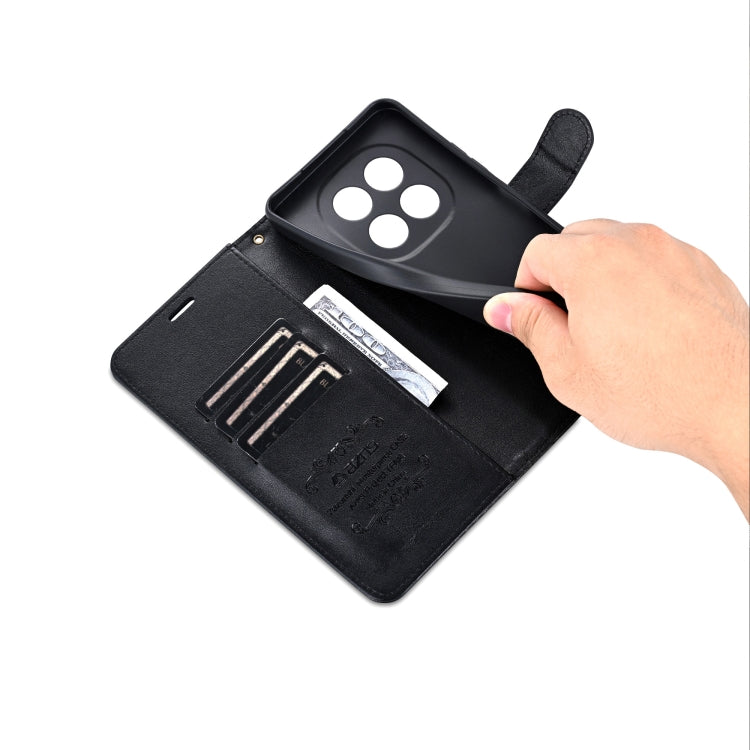Pour Redmi Note 14 Pro+ 5G AZNS Étui de téléphone en cuir à rabat texturé peau de mouton (Noir)