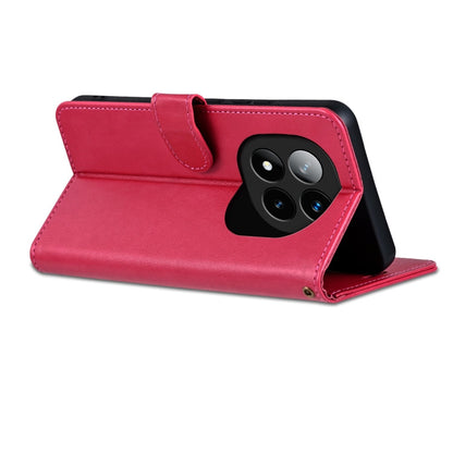 For Redmi Note 14 Pro+ 5G AZNS Sheepskin Texture Flip Leather Phone Case(Red)