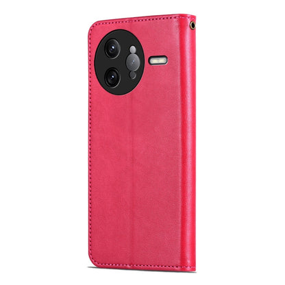 For Redmi K80 Pro AZNS Sheepskin Texture Flip Leather Phone Case(Red)