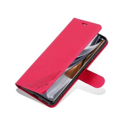For Redmi K80 Pro AZNS Sheepskin Texture Flip Leather Phone Case(Red)