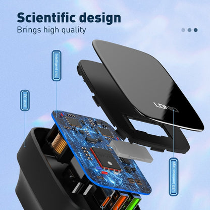LDNIO Q334 32W Type-C + Dual USB Port Charger with 1m USB-C / Type-C Data Cable, Plug Type:US Plug(White)