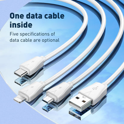 LDNIO Q334 32W Type-C + Dual USB Port Charger with 1m USB-C / Type-C to USB-C / Type-C Data Cable, Plug Type:EU Plug(White)