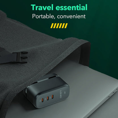 LDNIO Q367 65W GaN 3 x USB-C / Type-C Interface Charger with 1m USB-C / Type-C to USB-C / Type-C Data Cable, Plug Type:US Plug(Black)