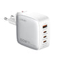 LDNIO Q408 100W GaN USB+3 USB-C / Type-C Interface Charger with 1m 100W USB-C / Type-C to USB-C / Type-C Data Cable, Plug Type:EU Plug(White)