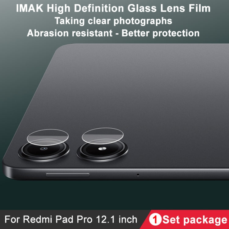 For Redmi Pad Pro 12.1 2 PCS/Set IMAK HD Glass Rear Camera Lens Film