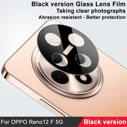 For OPPO Reno12 F 5G imak Rear Camera Lens Glass Film Black Version