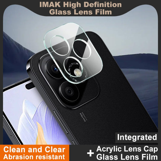 Film en verre trempé pour objectif d'appareil photo arrière intégré For Honor X60i imak avec capuchon d'objectif