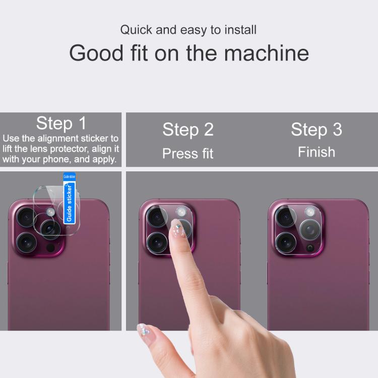 For Honor 400 Global 156.5mm imak Integrated Rear Camera Lens Tempered Glass Film with Lens Cap