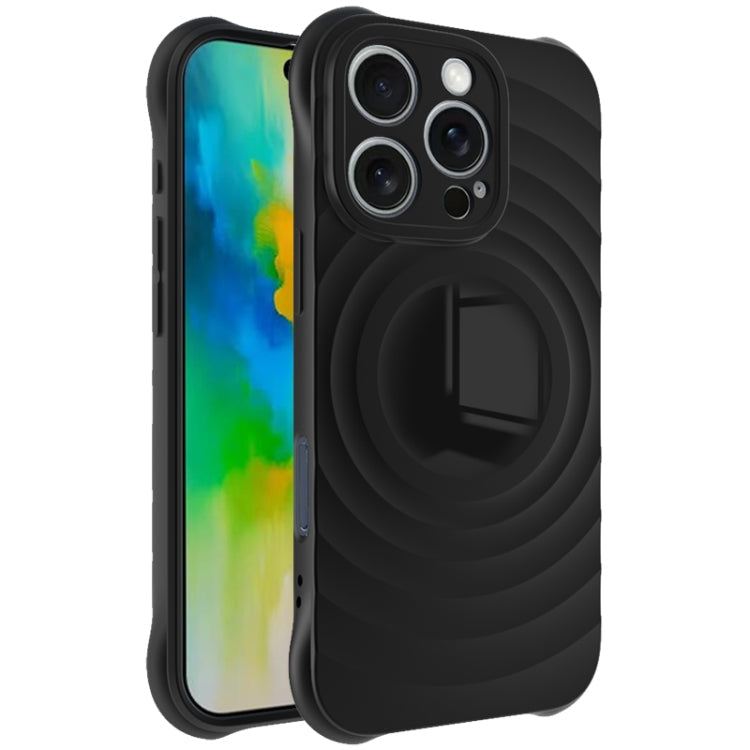 For iPhone 16 Pro IMAK UC-6 Series Manbo Frosting Soft Phone Case(Black)