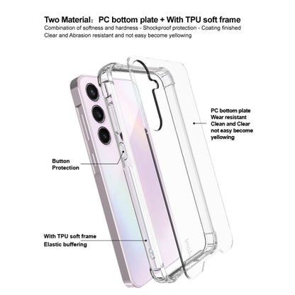 For Samsung Galaxy A55 5G IMAK Space Shield PC + TPU Airbag Shockproof Phone Case(Transparent)