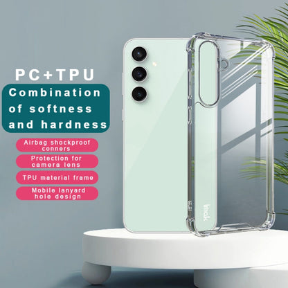 For Samsung Galaxy S24 FE 5G IMAK Space Shield PC + TPU Airbag Shockproof Phone Case(Transparent)