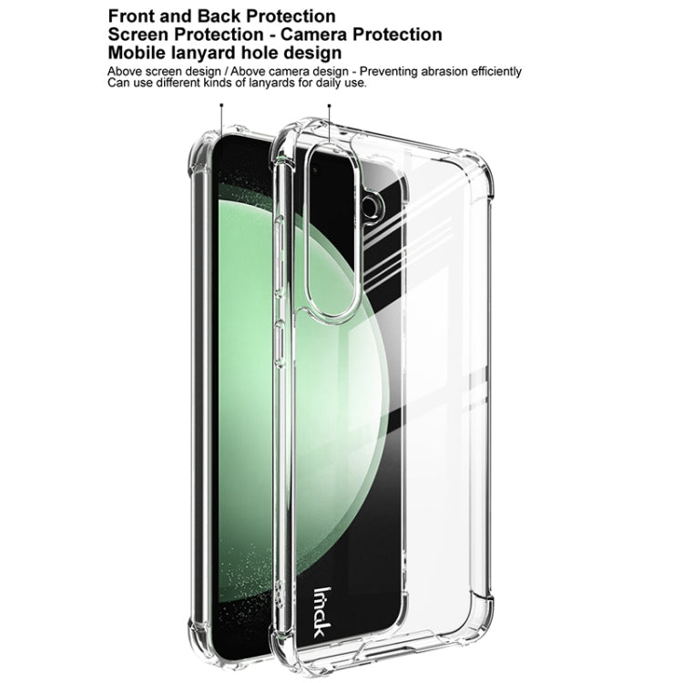 For Samsung Galaxy S24 FE 5G IMAK Space Shield PC + TPU Airbag Shockproof Phone Case(Transparent)