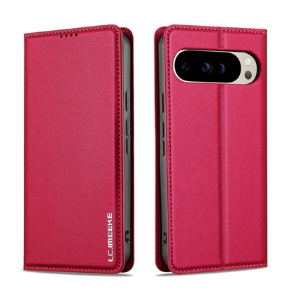For Google Pixel 9 Pro XL LC.IMEEKE L1 Series Frosted Fine Texture PU Phone Case(Red)