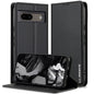 For Google Pixel 7A LC.IMEEKE L1 Series Frosted Fine Texture PU Phone Case(Black)