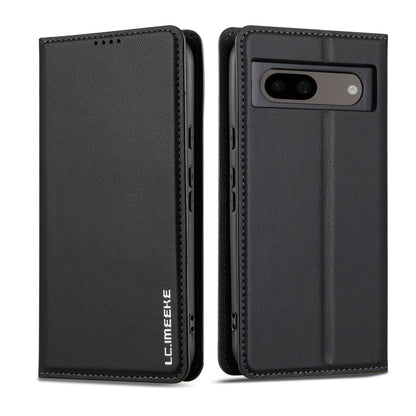 Pour Google Pixel 8 LC.IMEEKE Série L1 Étui de téléphone en PU givré à texture fine (noir)